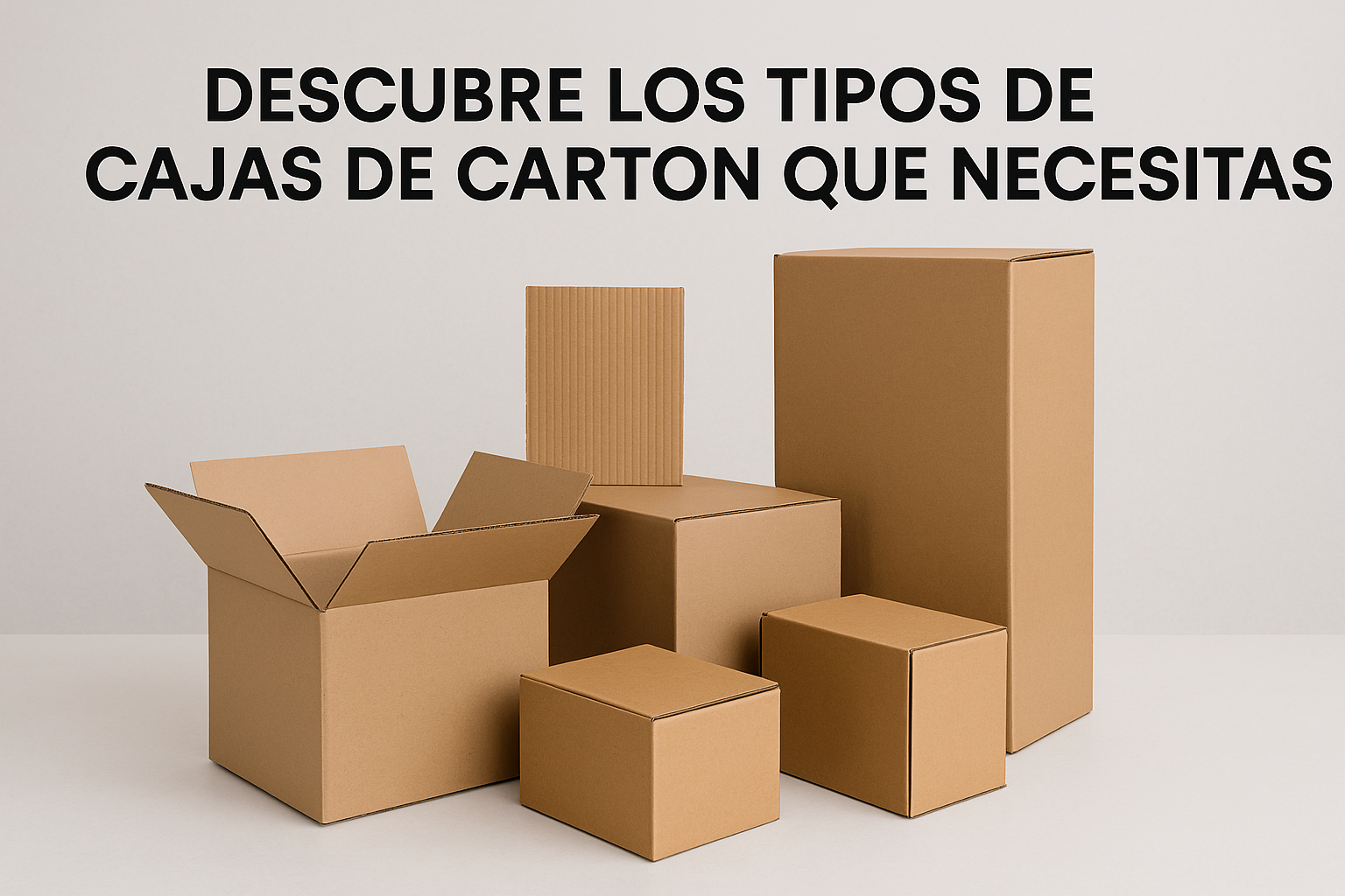 Descubre los tipos de cajas de cartón que necesitas